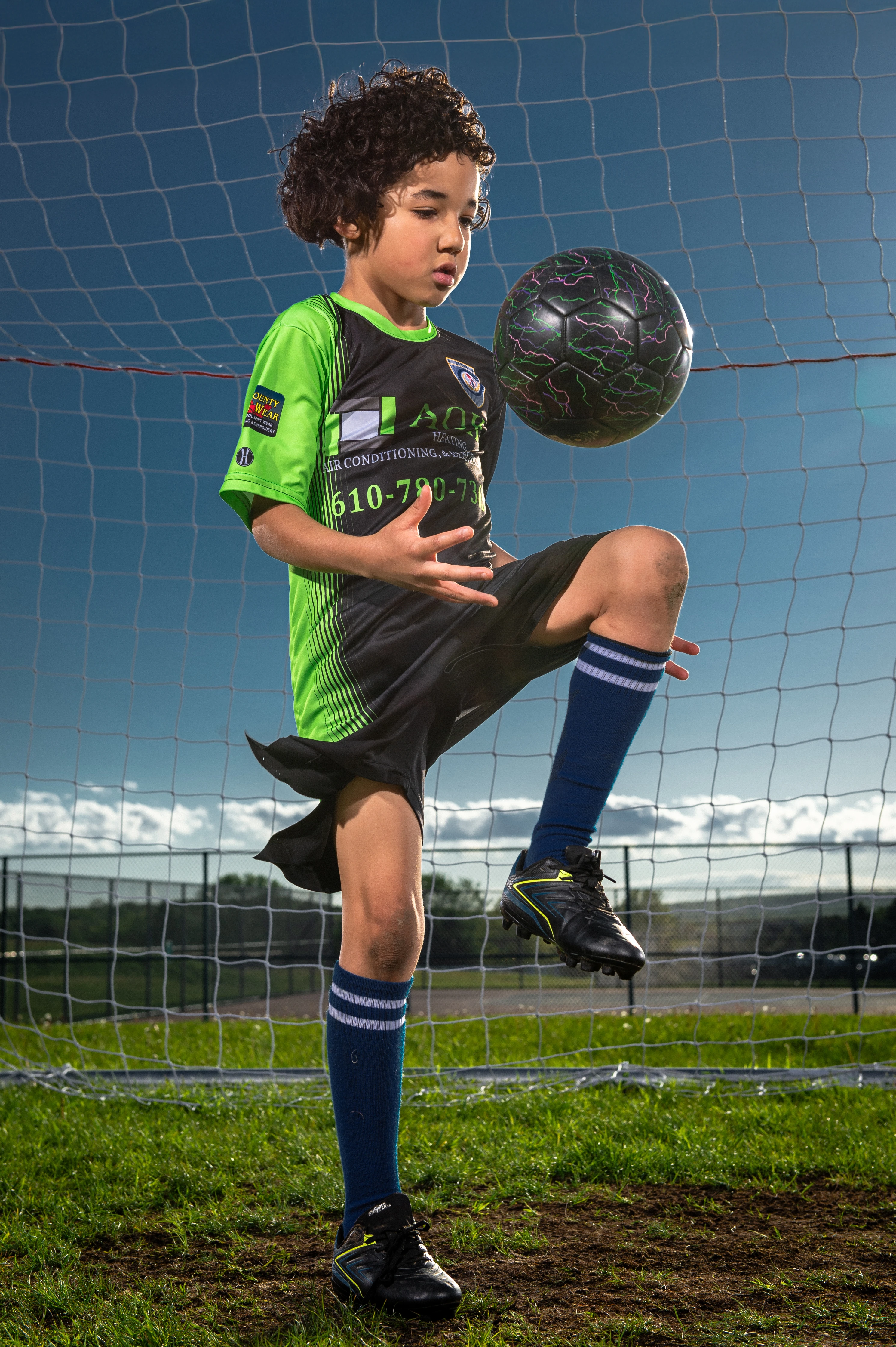 Soccer portrait — Sunnyville sports photography